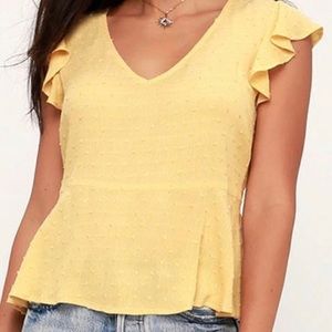Nordstrom Ruffled Short Sleeve Top